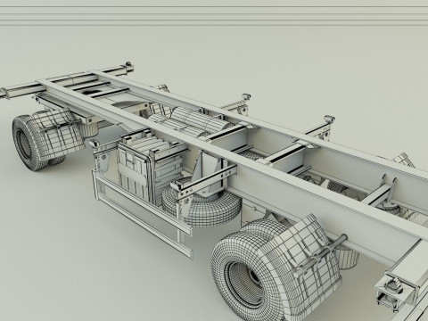 Container trailer 580 3Dモデル