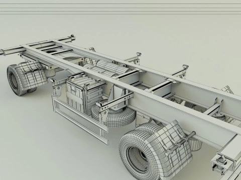 Container trailer 580 3D Model