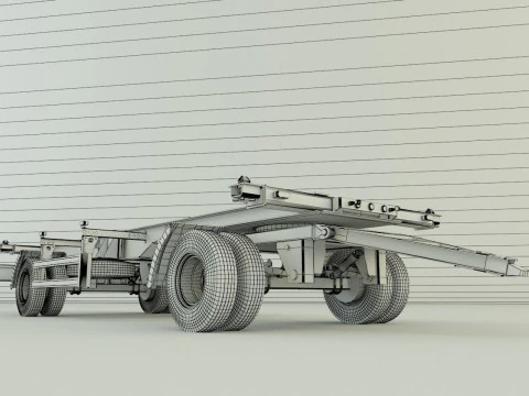 Container trailer 580 3D Model