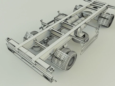 Container trailer 580 3D Model