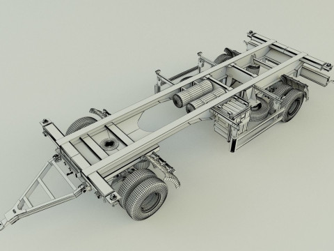 Container trailer 580 3Dモデル