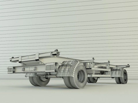 Container trailer 580 3D Model
