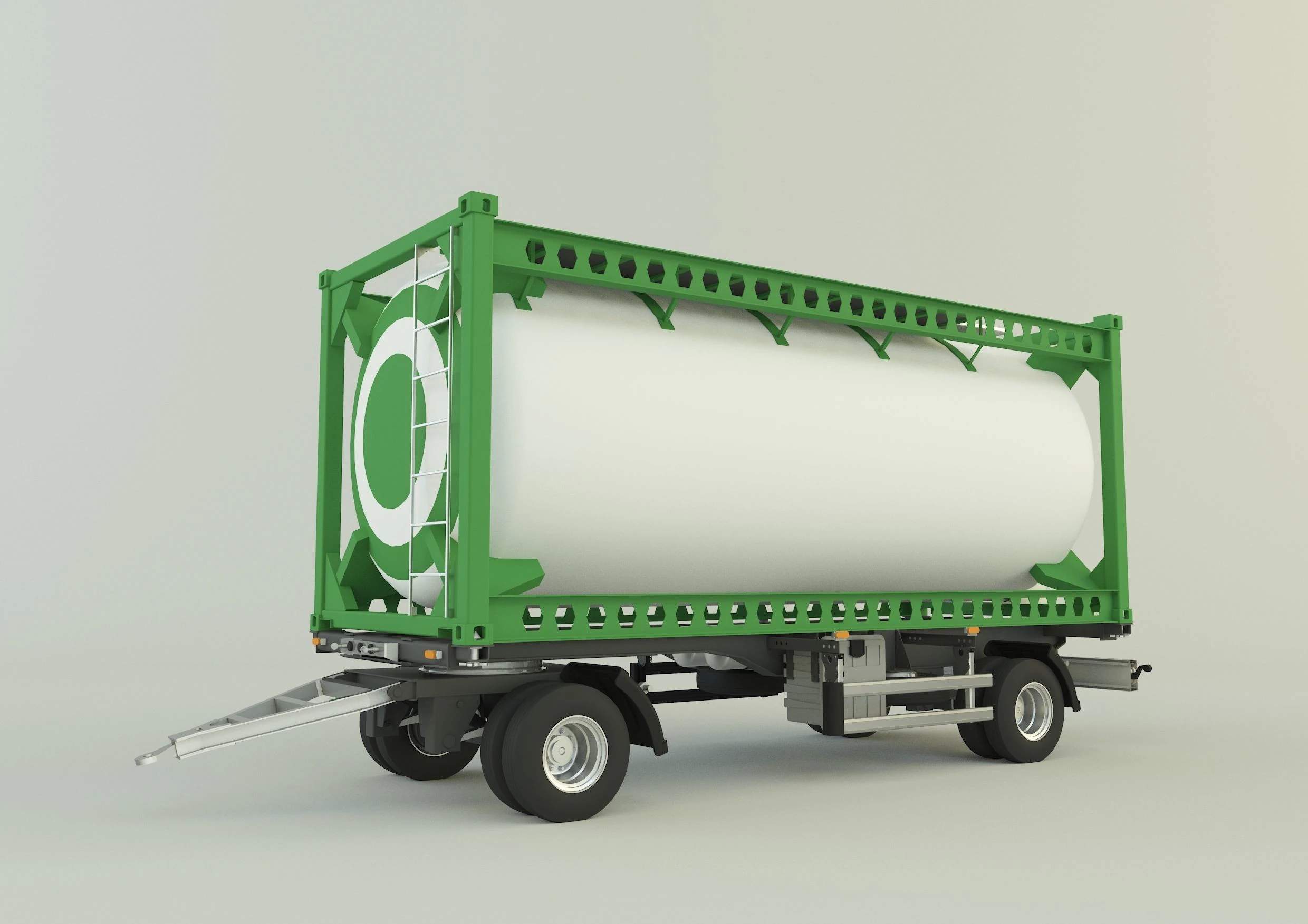 コンテナトレーラー 585 3Dモデル .c4d .max .obj .3ds .fbx .stl .blend 