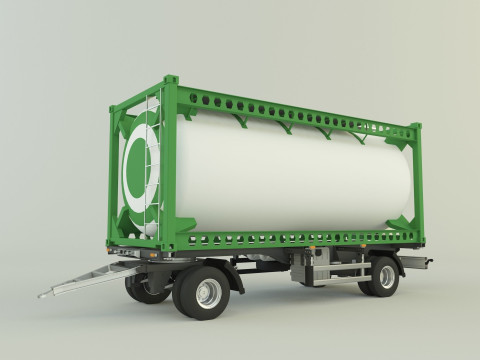 Container trailer 585 3D Model