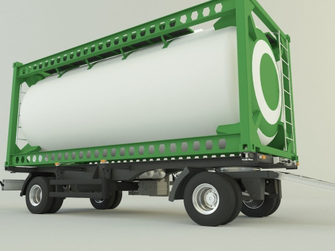 Container trailer 585 3D मॉडल