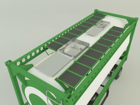 コンテナトレーラー 585 3Dモデル