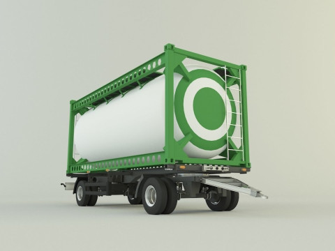 Container trailer 585 3D मॉडल