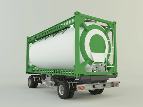 コンテナトレーラー 585 3Dモデル