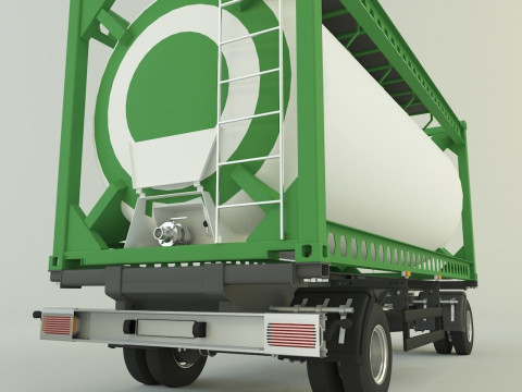 Container trailer 585 3D मॉडल