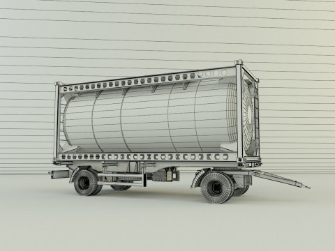 Container trailer 585 3D मॉडल