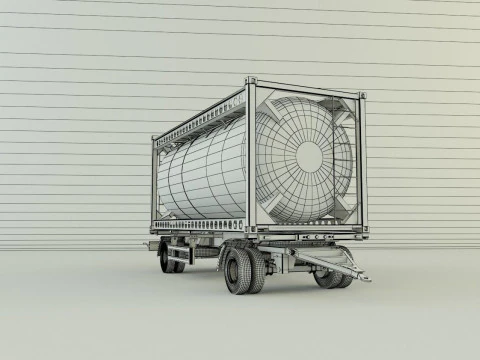 コンテナトレーラー 585 3Dモデル