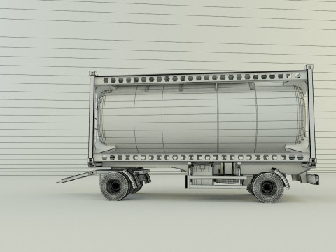 Container trailer 585 3D मॉडल