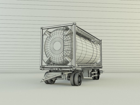 Container trailer 585 3D मॉडल