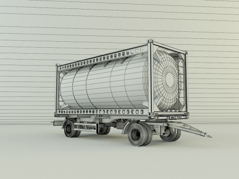 Container trailer 585 3D मॉडल