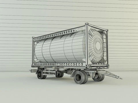コンテナトレーラー 585 3Dモデル