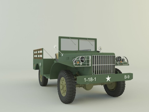 Dodge WC 51 3D 3D मॉडल