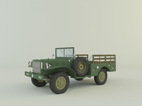 Dodge WC 51 3D 3D-Modell