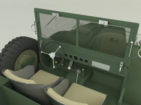 Dodge WC 51 3D 3D Model