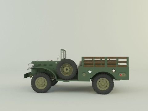 Dodge WC 51 3D 3D-Modell