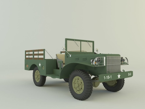 Dodge WC 51 3D 3D-Modell