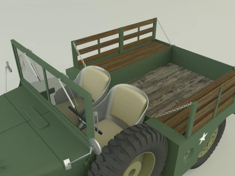 Dodge WC 51 3D 3D Model