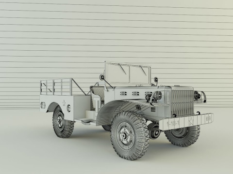 Dodge WC 51 3D 3D-Modell