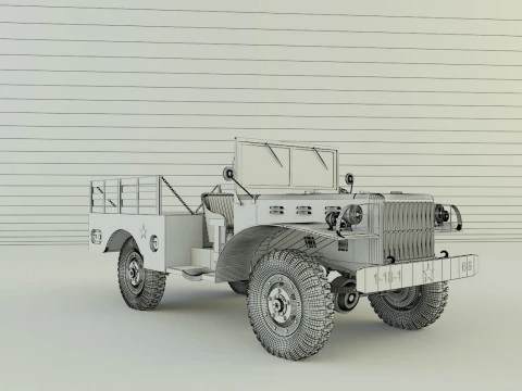 Dodge WC 51 3D 3D Model