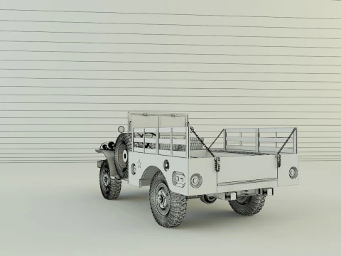 Dodge WC 51 3D 3D Model