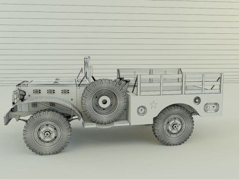 Dodge WC 51 3D 3D-Modell
