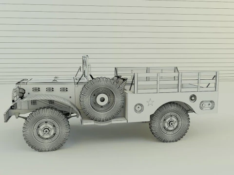 Dodge WC 51 3D 3D Model