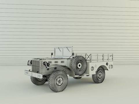 Dodge WC 51 3D 3D-Modell
