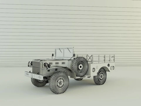 Dodge WC 51 3D 3D Model