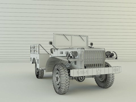 Dodge WC 51 3D 3D-Modell