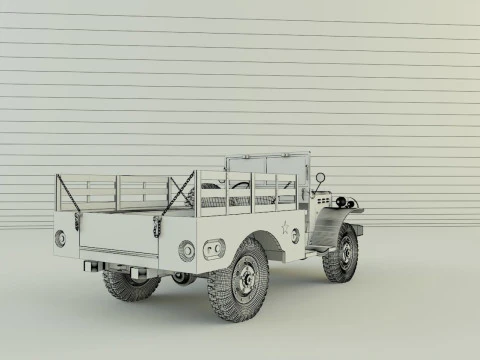 Dodge WC 51 3D 3D Model