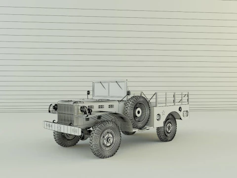 Dodge WC 51 3D 3D Model