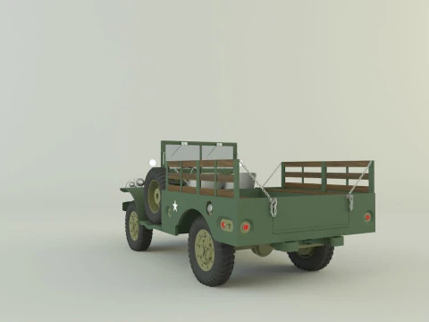 Dodge WC 51 3D 3D Model