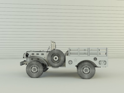 Dodge WC 51 3D 3D-Modell