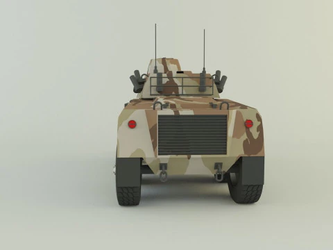 EE-9 Cascavel military vehicle 3D Model