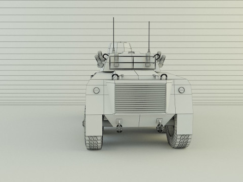 EE-9 Cascavel military vehicle 3D Модель