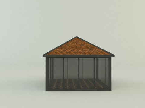 Garden rest area pergola 3D मॉडल