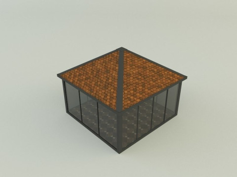 Garden rest area pergola 3D Model
