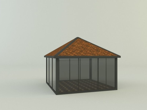 Garden rest area pergola 3D Model