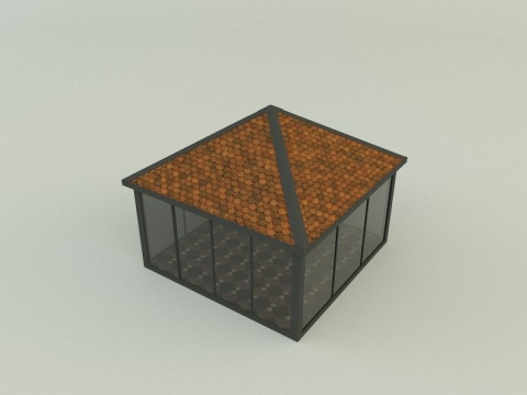 Garden rest area pergola 3D Model