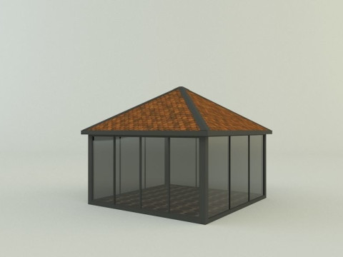 Garden rest area pergola 3D Model