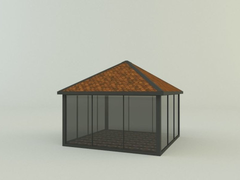 Garden rest area pergola 3D Model