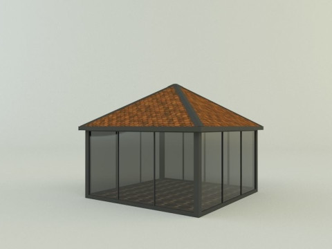 Garden rest area pergola 3D Model