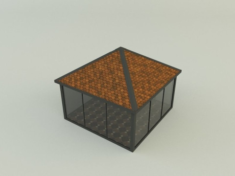 Garden rest area pergola 3D Model