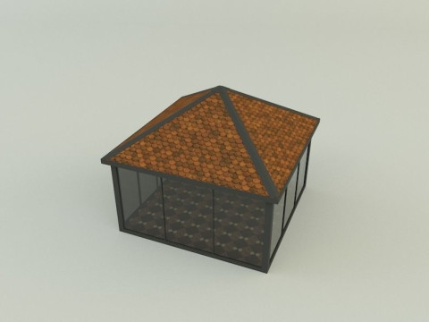 Garden rest area pergola 3D Model