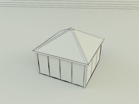 Garden rest area pergola 3D Model