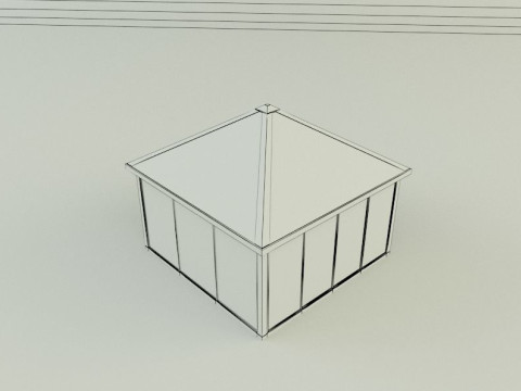 Garden rest area pergola 3D Model